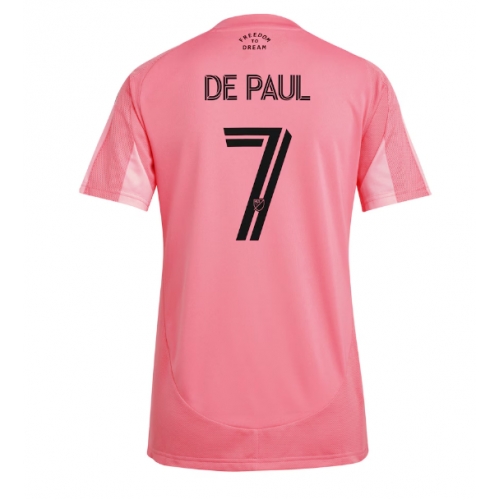 Billige Fotballdrakt Inter Miami Rodrigo De Paul #7 Replika Hjemmedrakt Dame 2025-26 Kortermet Billige Fotballdrakt Inter Miami Rodrigo De Paul #7 Replika Hjemmedrakt Dame 2025-26 Kortermet